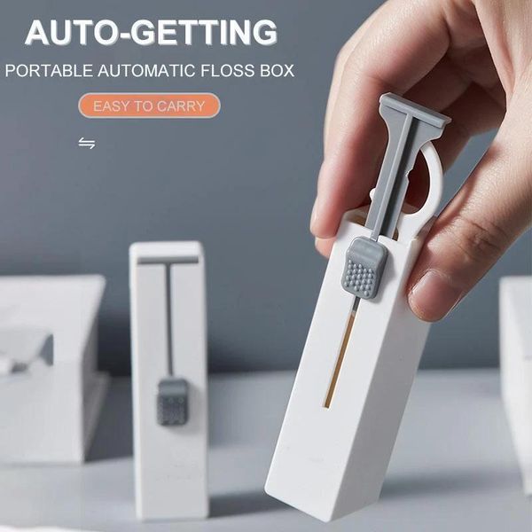 

disposable dinnerware portable automatic toothpicks holder dental floss flosser picks teeth stick tooth cleaning interdental