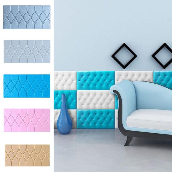 

wall stickers 3d three-dimensional soft bag self-adhesive children's room tatami bed baby bumper pad waterproof padded