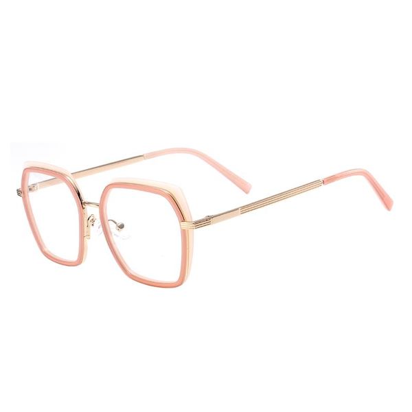 

colorful square fashion full rim women optical eyeglasses for prescription lenses myopia multifocal sunglasses frames, Black
