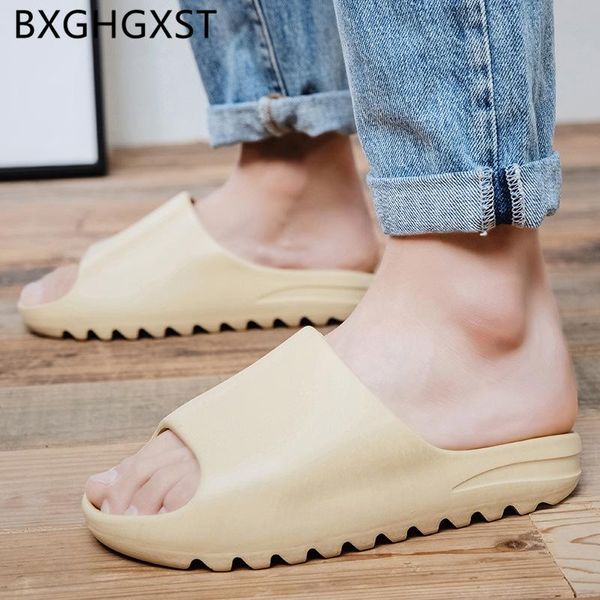 

slippers rubber designer shoes men slides house beach 2021 eva brand bathroom summer fashion, Black