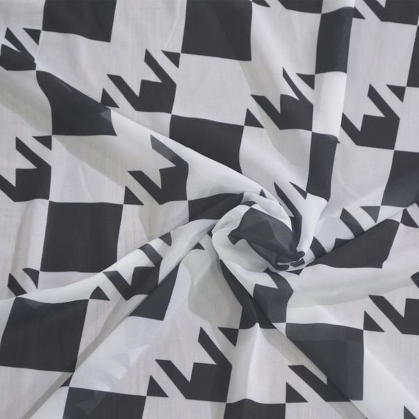 

tulle puppy tooth printed sheer curtains for living room bedroom sliding glass door chiffon voiles drapes window treatment curtain &