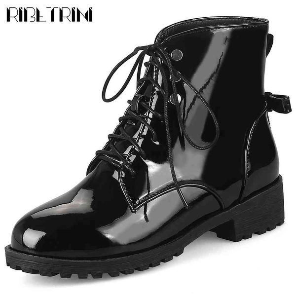 

boots female shoes lace solid platform ankle women warm plush comfy cool stylish winter boots, Black