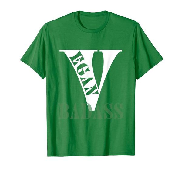 

men's t-shirts vegan badass t shirt, White;black