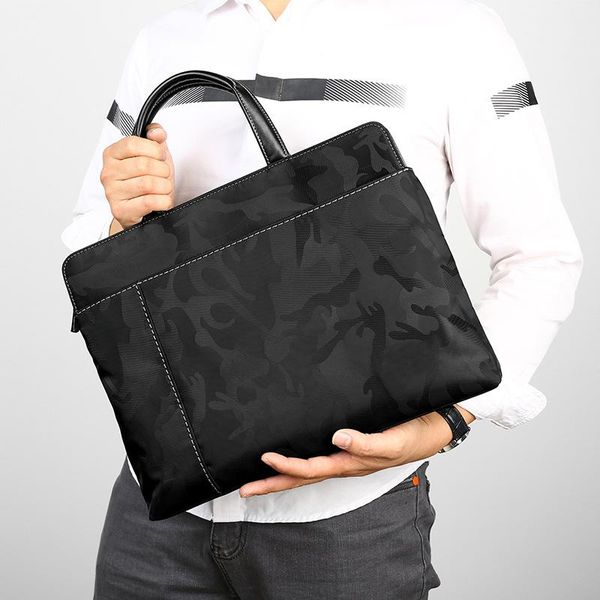 

briefcases simple men's business bag large capacity handbag briefcase 14 inch computer oxford cloth office
