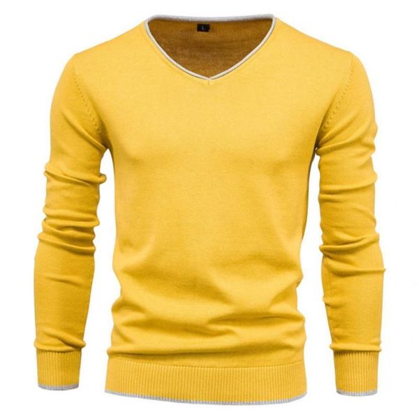 

men's sweaters sweater jumper v neck knitwear knitted simple knitting men for office, White;black