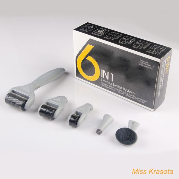 

new6in1microneedledermarollerseteyefacebodyskinmesobeautydermarollerkit raben