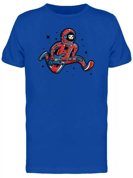 

rocker astronaut tattoo men's tee -image by shutterstock, White;black