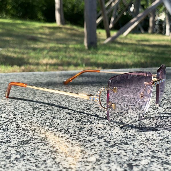 

2021 new fashion glasses simple new frameless sunglasses for both men and women fashion glasses metal sunglasses driving glasses c decorativ, White;black