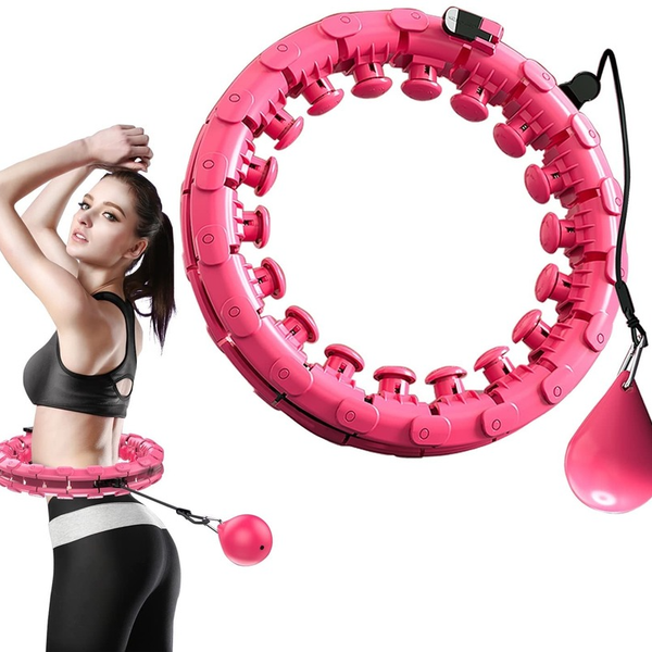 

smart sport weighted hoola hoop detachable auto-spinning circle thin waist adjustable abdominal exercise gym fitness equipment