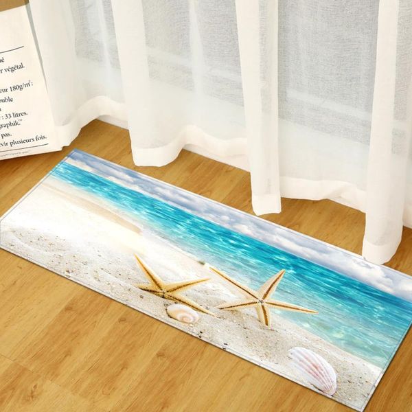 

carpets doormat hallway beach sea print living room floor mats carpet decor anti slip anti-bacteria bathroom long kitchen rug