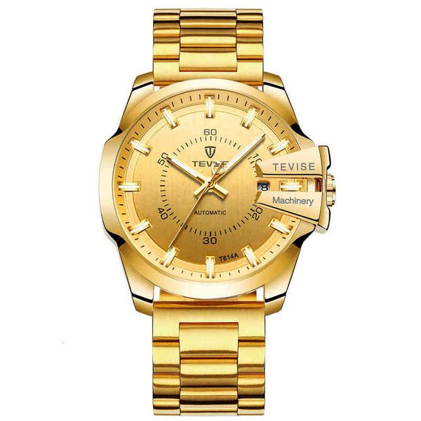 

lighting mechanical men clocks heavy automatic waterproof fashion luxury sports business for man poison, Slivery;brown