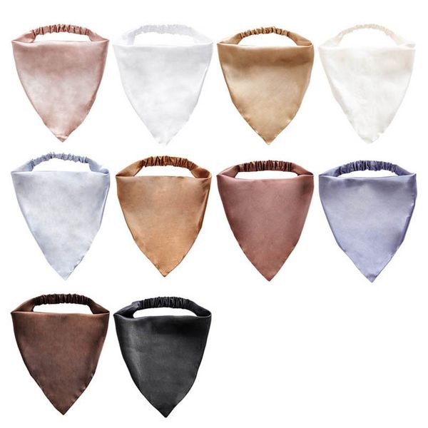 

girls hair accessories kids teenage headbands childrens triangular scarf loosely head bands fashion headband b7170, Slivery;white