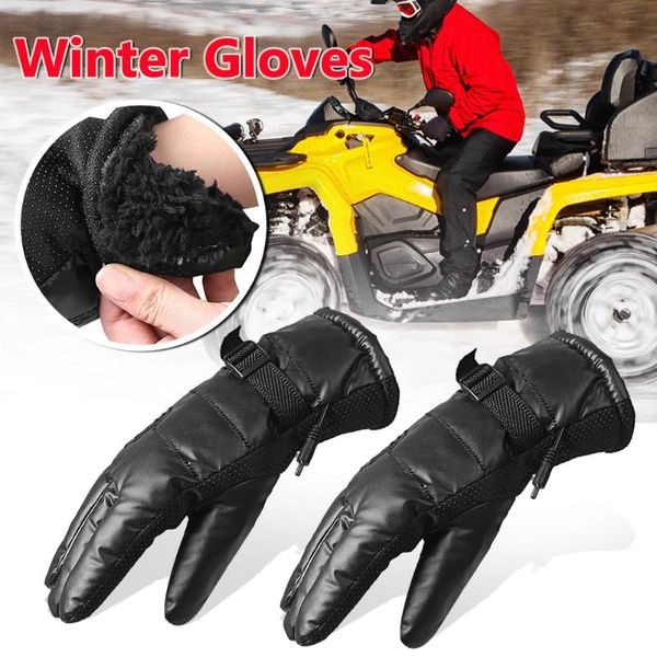

cycling electric heated gloves for women men usb powered waterproof warm mtb road mountain bike sports, Black