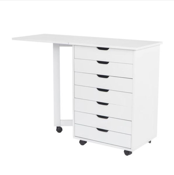 

2022 living room furniture seven drawers mdf with pvc wooden file cabinet white