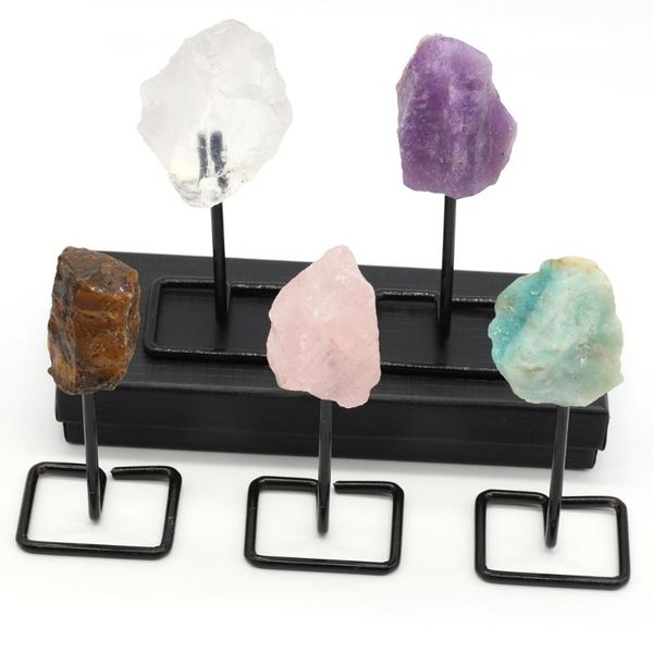 

charms natural semi-precious irregular stone home furnishing articles for diy jewelry making handmade accessories decoration, Bronze;silver