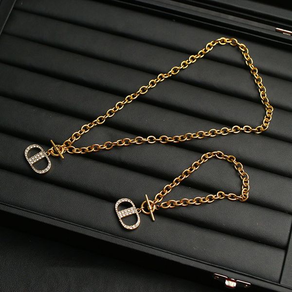 

family new letter clavicle chain necklace femininity fashion personality bracelet, Black