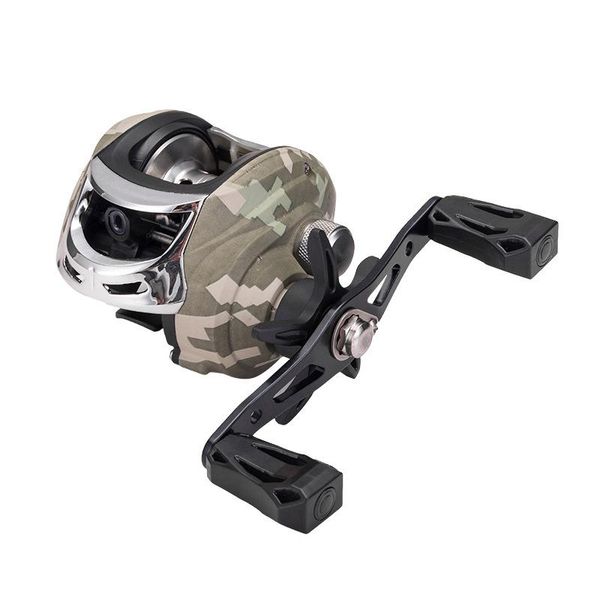 

speed ratio 7.3:1 high camouflage drop wheel road sub-magnetic brake running smooth metal fishing yl-002 baitcasting reels