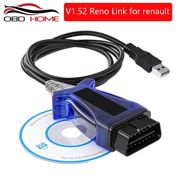 

diagnostic tools renolink usb cable for pin code ecu programmer key programming airbag reset reno link v1.52 obd2