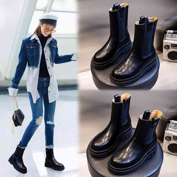 

asumer full leather genuine women shoes autumn stretcher short boots, Black