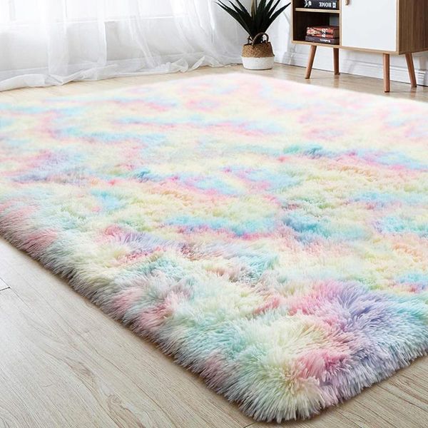

colorful carpets for living room soft fluffy rug bedroom floor mat shaggy carpet kids study area