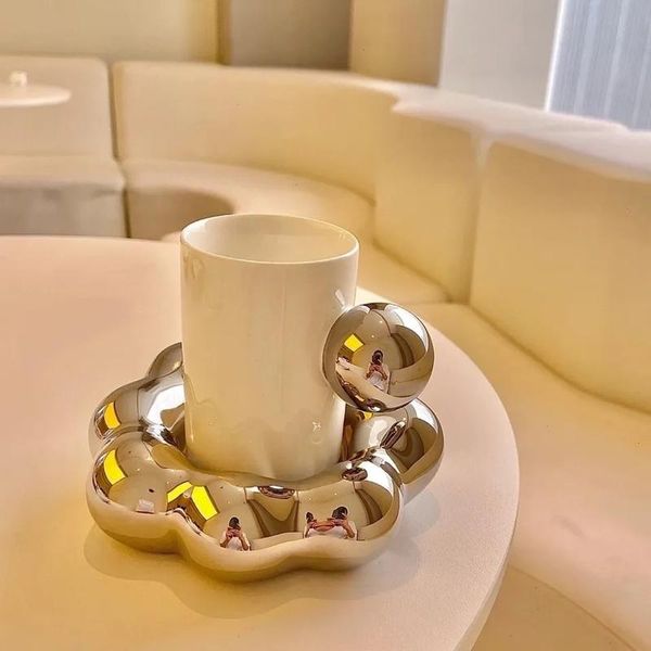 

mugs home ceramic mug creative shape breakfast coffee cup couple milk 280ml living room decoration dining tableware