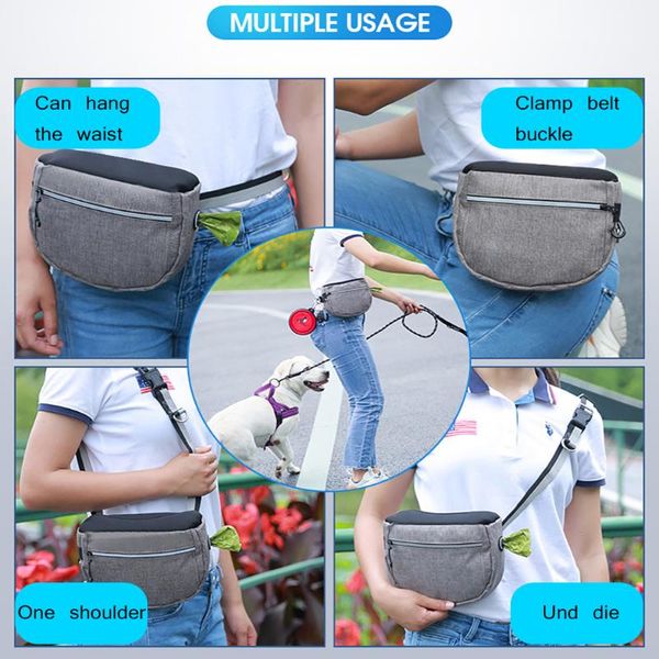 

dog car seat covers mini pet hands training waist bag feed pouch portable camouflage pattern treat waterproof cloth