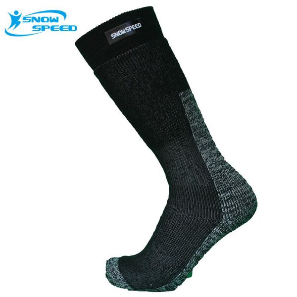 

sports socks winter the whole terry thick warm ski socks(1 pair), Black