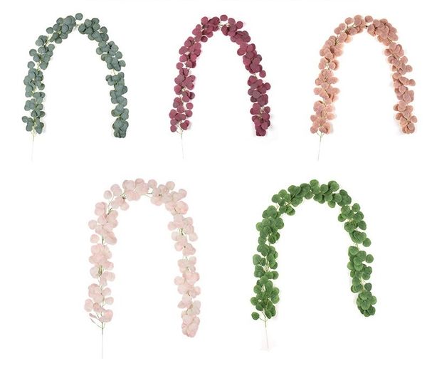 Düğün Çiçekleri Simülasyon Yaprak Rattan Okaliptüs Yapraklar Dekorasyon Düzeni Sarmaşık Tavan Şubeleri Twing Bitki Yanlış Yapraklar