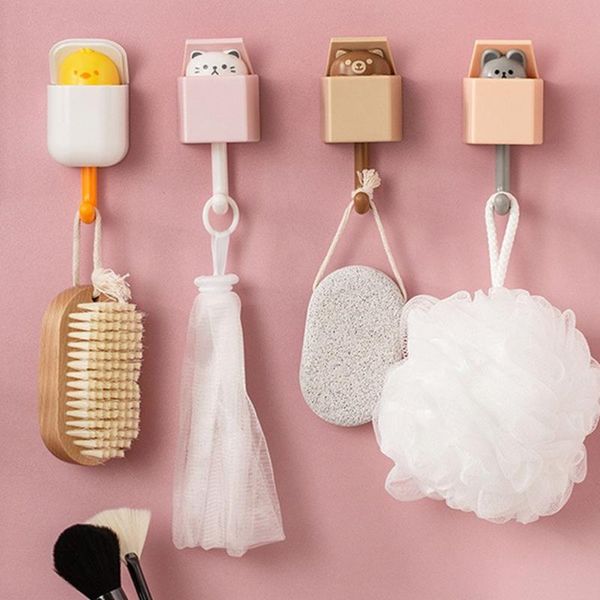 

hooks & rails creative bedroom key umbrella dormitory cap coat rack door hanger towel holder cat hook