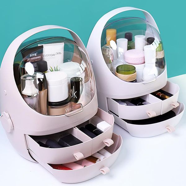 

bathroom storage & organization plastic cosmetic drawer makeup organizer jewelry container box diy multi-layer nail casket holder deskca