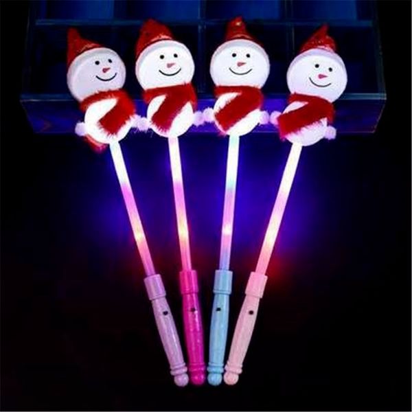 DHL LED Partido Magic Wand Glow Stick Flashing Concert Holiday Decor Fontes para Casa Boneco de Neve Sticks Brinquedo de Natal 4961