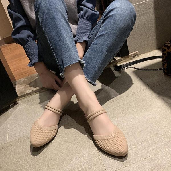 

dress shoes 2021 summer women pointed toe casual wedge sandals ladies comfortable ankle jelly fashion female sandalias mujer, Black