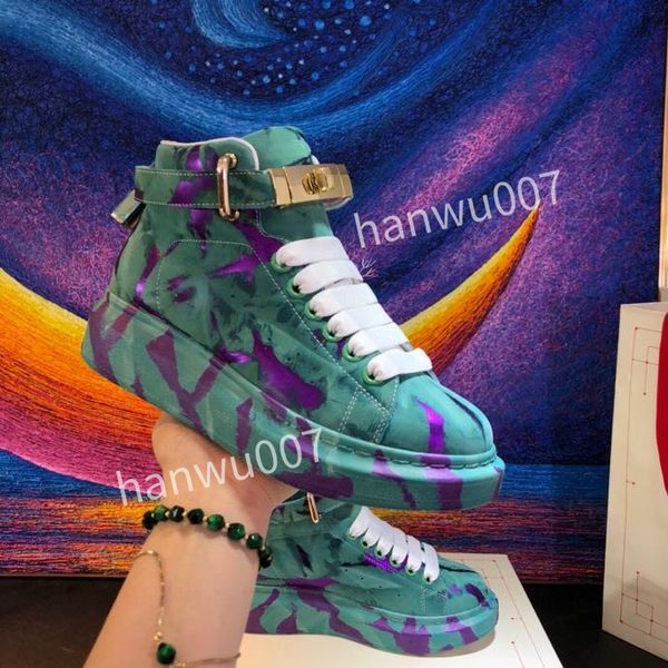 

woman glossy plus size boots pocket 35-41 strap with bright personality style chunky lace up ankle for women autumn round toe combat black y