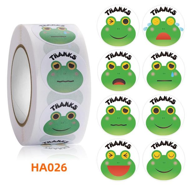 

gift wrap 500pcs scrapbooking phone stickers thank you notepad lapstationery diary labels seal cartoon animal frog notebook decoration