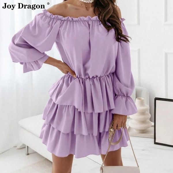 

casual dresses autumn elegant for women plus size clothing ruffle urban mini basic pink dress cocktail midi waist skirt, Black;gray