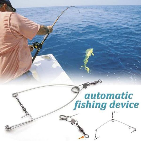 

5pcs smart kingfisher stainless steel hook trigger spring fishing setter bait bite triggers the catch fish sal99 hooks