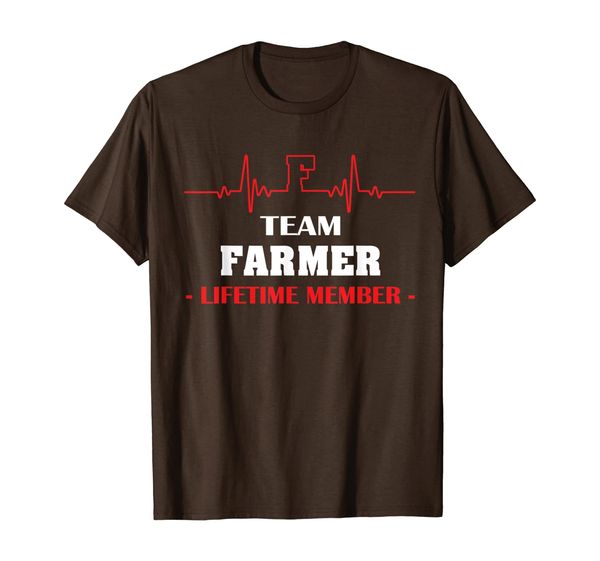 

team farmer lifetime member family youth shirt father's day, White;black