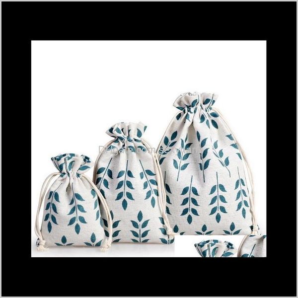 

pouches, bags packaging & display drop delivery 2021 9 styles cotton line dstring pouches candy favor holder jewelry party gifts christmas g, Pink;blue