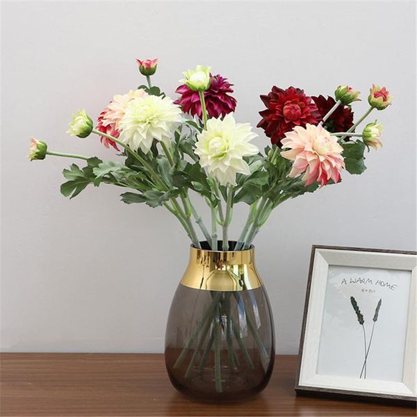

artificial flowers living room birthday party decoration flower bouquet for home garden wedding fake decorative & wreaths