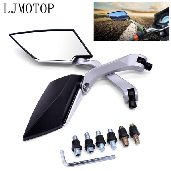 

motorcycle mirrors universal mirror 8mm 10mm moped handlebar motorbike side for hyosung model gt250r gt650r accessories