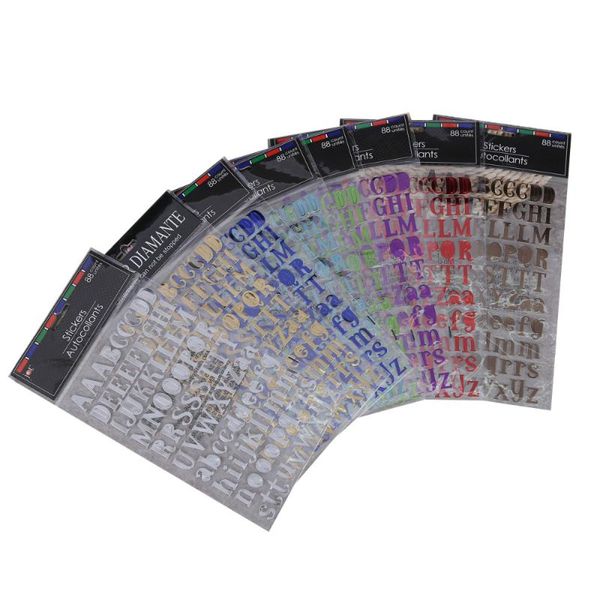 

sheets letter stickers self adhesive alphabet each color for one sheet gift wrap