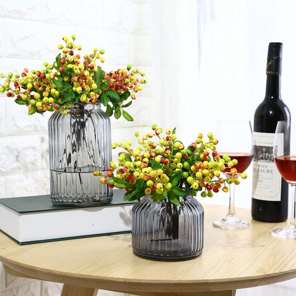 

party decoration 24cm artificial fruit fake blueberry berry bouquet living room christmas wedding diy accessories