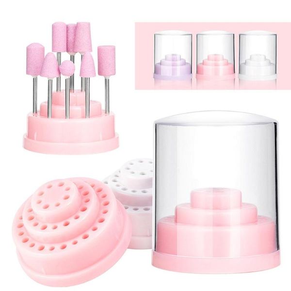 

nail art kits 48 holes drill bit box holder sanding head display stand storage rack
