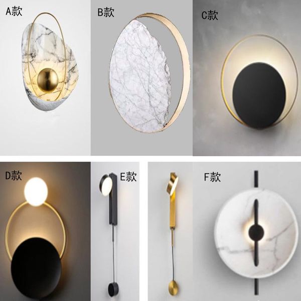 

wall lamps loft nordic decoration home lustres lamp mirror light iron aisle dining room living luminaria de parede