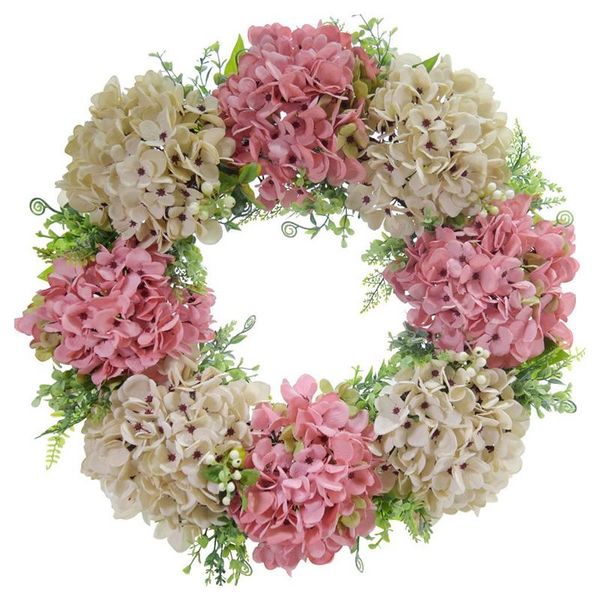 

novelty items artificial hydrangea wreath spring summer for front door wall window idyllic outdoor wedding party home decor