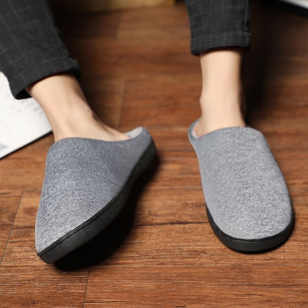 

fashion home slippers warm fur shoes men slippers trendy shoes+male big size mens shoes wholesale zapatillas mujer a-093, Black