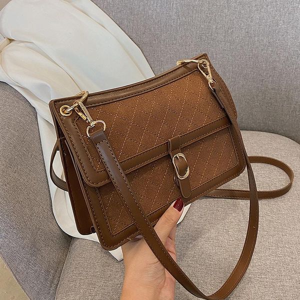 

evening bags retro small bag ins2021 single shoulder messenger texture square purses and handbags luxury designer