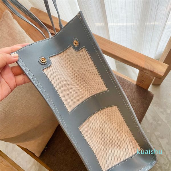 

outlet designer bag women's bag new canvas and leather tote