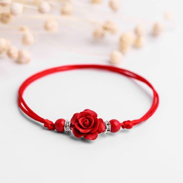 

anklets chic retro braided anklet red bell adjustable women ethnic ankelets fashion jewelry woman party beach gifts accessories, Red;blue