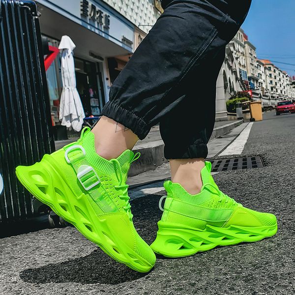 

wholesale 2021 arrival sport running shoes for mens womens triple green all orange comfortable breathable outdoor sneakers big size 39-46 y-